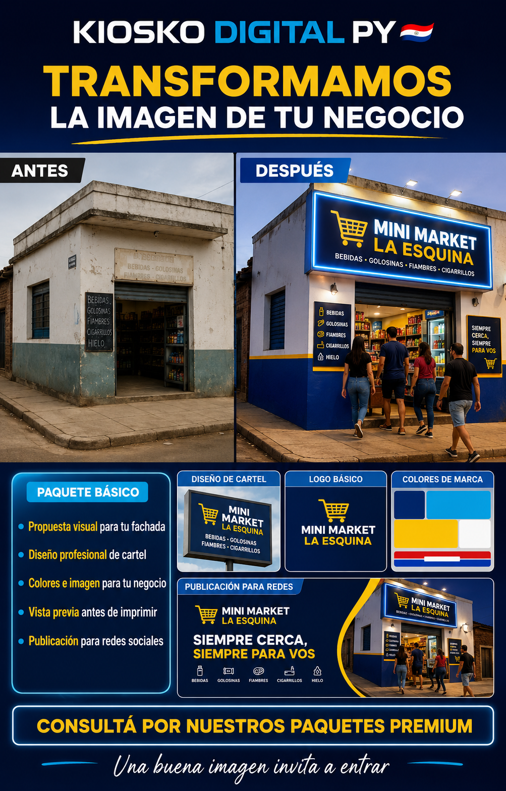 Fachada y marca